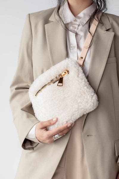 Shearling Fanny Pack .